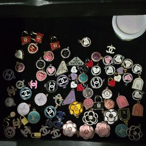 Chanel Red and Black Key Card Holders-ℹ️ LISTING FOR ONE CHARM NOT THE LOT. ℹ️